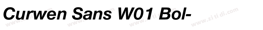 Curwen Sans W01 Bol字体转换